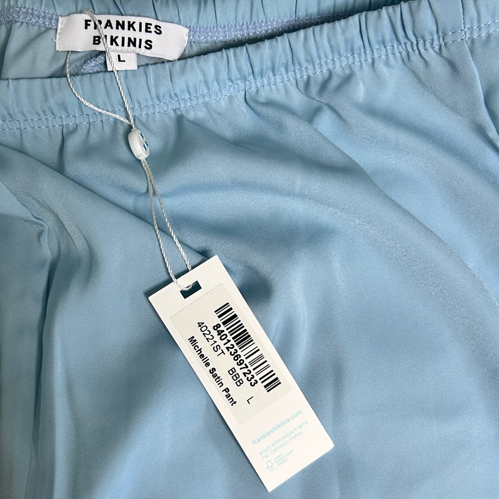 NWT Frankies Bikinis Michelle Low Rise Wide Leg Pants - Picture 8 of 9